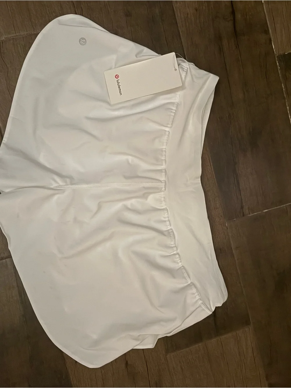 lululemon athletica White Circle/Skater Athletic Fast n Free high rise split 3”